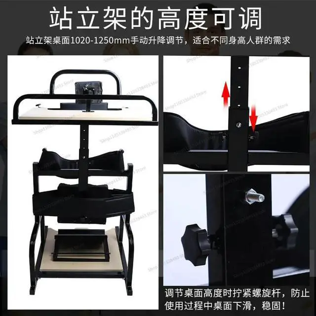 Alt view image 3 of 3 - For Home Stand Rehabilitation Equipment Lower Limb Stand Bed Stroke Hemiplegia Leg Multifunctional Training Equipment