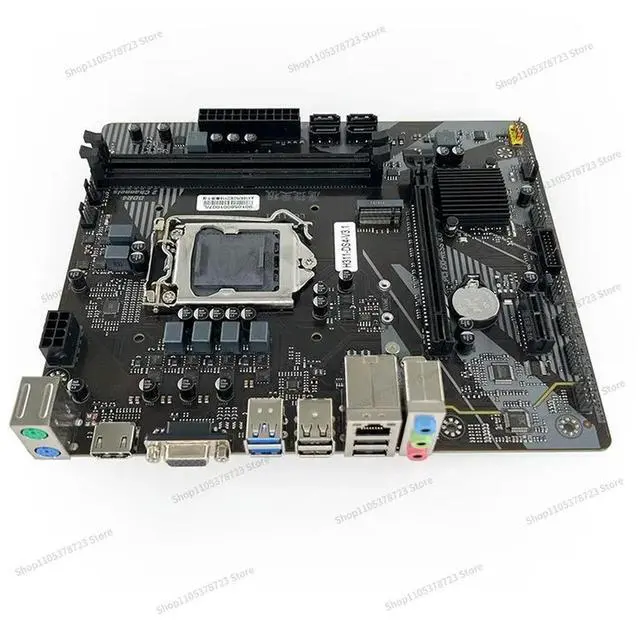 Alt view image 3 of 3 - For H311-D4DDR4 Main Board 1151 Pin 6789 Generation I3I5I7CPUVGAHDMIM.2 Desktop Host 2 Pieces