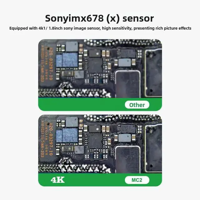 Alt view image 3 of 3 - MC2 Microscope Camera Multimeter 2-in-1 Mobile Phone Repair Industrial Camera Universal 4K high definition output