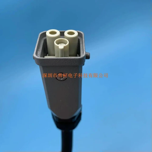 Alt view image 3 of 3 - WAIN Heavy Duty Connector Cable Plug 40A 2-pin 3-pin HARTING Han Q 2/0-MF