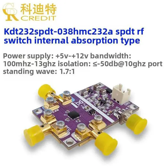 Alt view image 2 of 3 - HMC232A RF switch module 13GHz bandwidth signal switching SPDT switch Low insertion loss High isolation