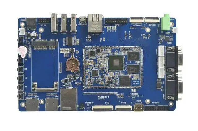 Alt view image 3 of 3 - GOLDEN X6818 Development Board A53 Eight-core Dual-screen Display S5p6818 Gigabit Network Linux Android Embedded Board