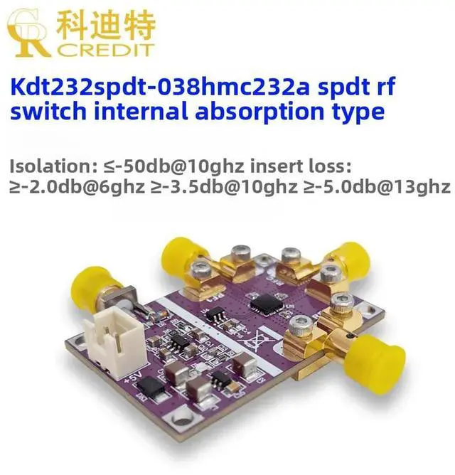 Alt view image 3 of 3 - HMC232A RF switch module 13GHz bandwidth signal switching SPDT switch Low insertion loss High isolation