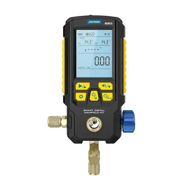 Alt view image 2 of 3 - AUTOOL LM130 Refrigerant Gauge, Car Air Conditioning Refrigerant Pressure Gauge