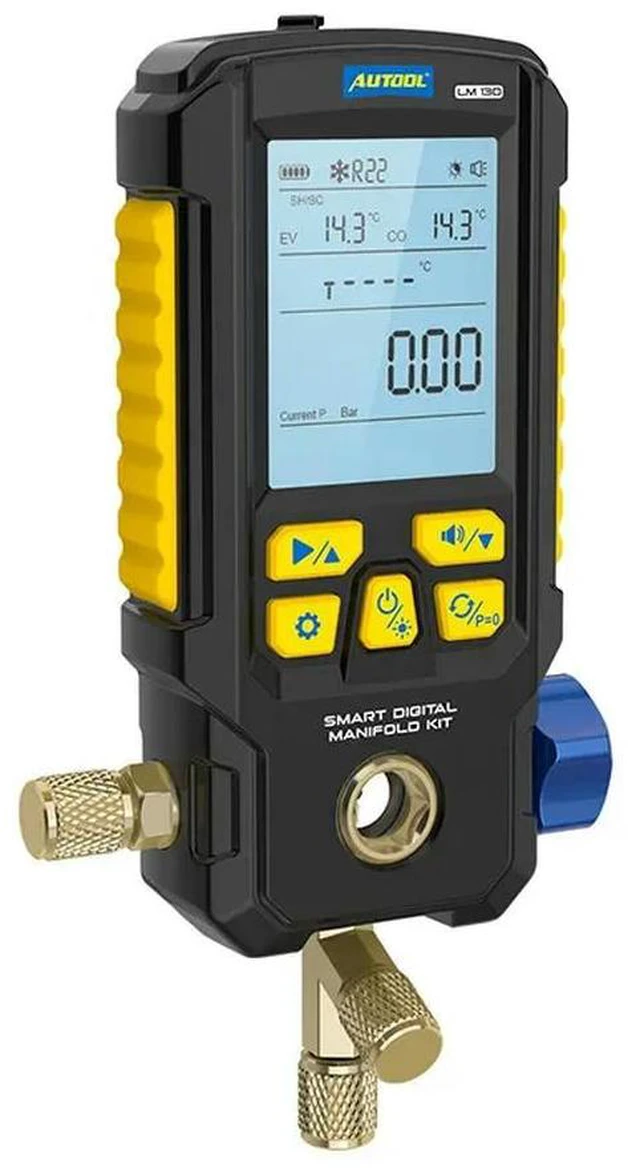 Alt view image 3 of 3 - AUTOOL LM130 Refrigerant Gauge, Car Air Conditioning Refrigerant Pressure Gauge