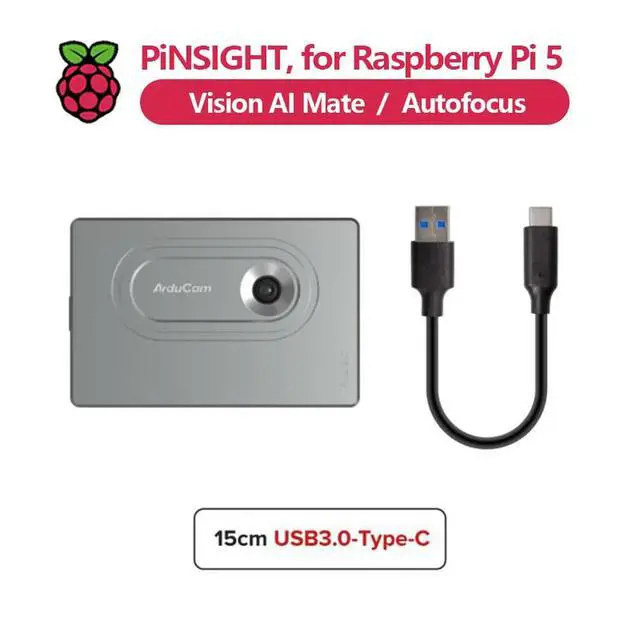 Alt view image 2 of 3 - PiNSIGHT, 12MP Vision AI Mate for Raspberry Pi 5