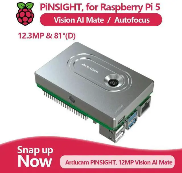 Main image of PiNSIGHT, 12MP Vision AI Mate for Raspberry Pi 5