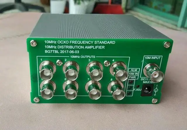 Main image of 10M Frequency Splitter, Distribution Amplifier, 8 Outputs, Thermostat Crystal Reference, Clock Splitter