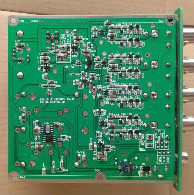 Alt view image 2 of 3 - 10M Frequency Splitter, Distribution Amplifier, 8 Outputs, Thermostat Crystal Reference, Clock Splitter