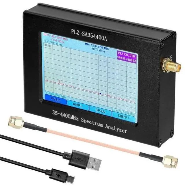 Main image of 35-4400MHz Spectrum Analyzer Full Touch Screen 0.5PPM Clock Amplitude Frequency Bandwidth Level Adjustable