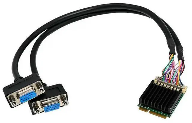 Main image of Mini PCI-E To Dual Port VGA Embedded Image Application Multimedia 2D Graphics Graphics Card SM750