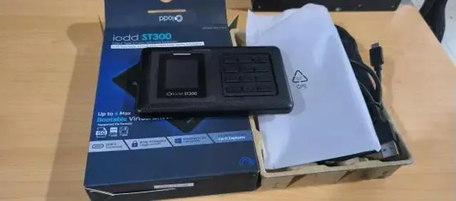 Alt view image 2 of 3 - iodd ST300 Mobile Hard Drive Enclosure Virtual Optical Drive Virtual Disk