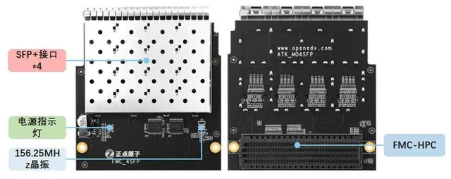 Alt view image 3 of 3 - FMC_4 Four-Port Module ATK-MO4SFP 4-Way SFP Fiber Optic Interface Module FMC Subcard