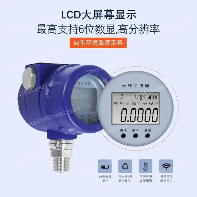 Alt view image 2 of 3 - CAT Pressure Transmitter Digital Remote Monitoring Remote Transmission High Precision Temperature and Pressure Sensor