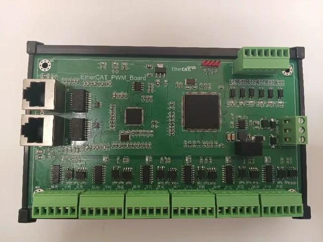 Main image of EtherCAT bus to pulse control board, supports 6 channels of control