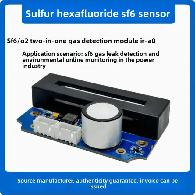 Main image of Sulfur Hexafluoride Sensor SF6/O2, Two-in-One Gas Concentration Detection Module Power Monitoring Module IR-A0