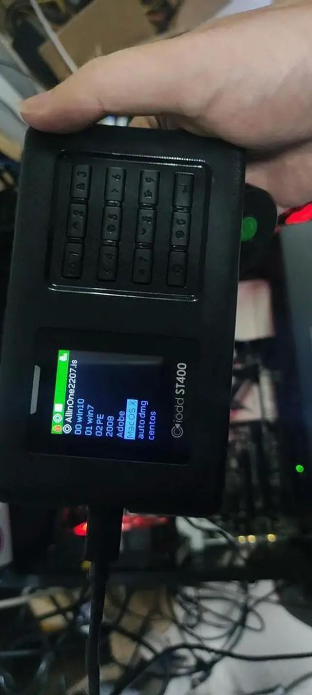 Alt view image 3 of 3 - iodd ST400 Hard Drive Enclosure Virtual Optical Drive Encrypted Enclosure System Installation and Maintenance Tool