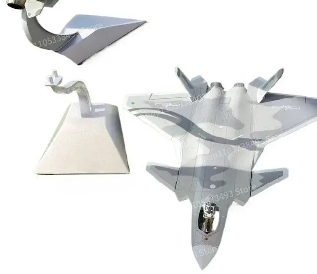Main image of For J-20 Advanced Simulation Aircraft Model, Alloy Material, with Base, Wing
