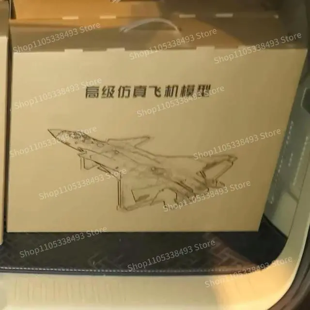Alt view image 2 of 3 - For J-20 Advanced Simulation Aircraft Model, Alloy Material, with Base, Wing