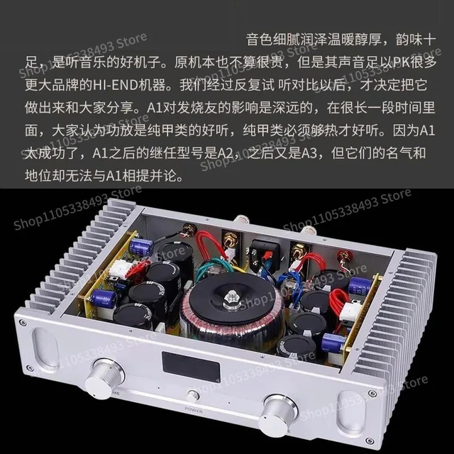 Alt view image 3 of 3 - For Household High Power High A1S Pure Class A Power Amplifier Post-stage Power Amplifier
