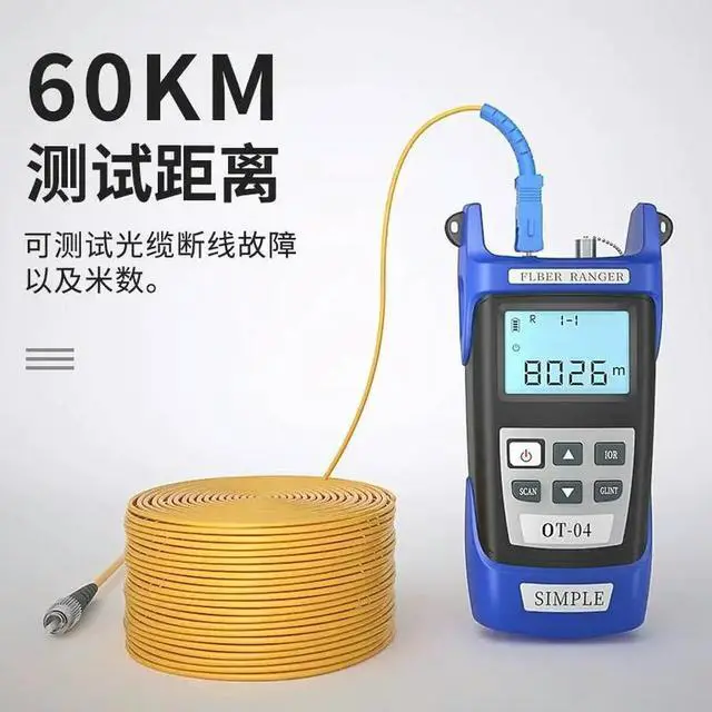Alt view image 3 of 3 - Fiber Optic Fault Locator, Simple Otdr (optical Time Domain Reflectometer) / Fiber Optic Cable Breakpoint Tester