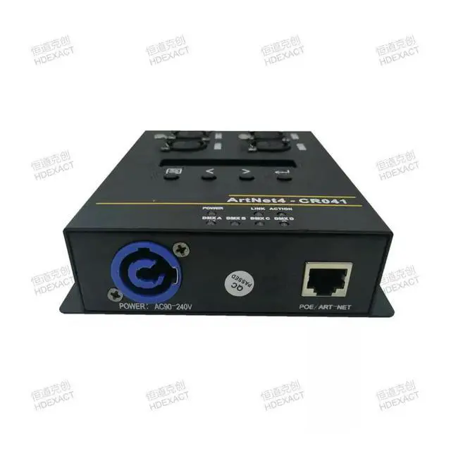 Alt view image 2 of 3 - 4-Channel Network Expander, Tiger MA2 Console Network Decoder, Stage Lighting Artne To DMX512 Converter