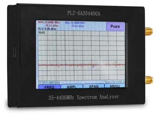 Alt view image 2 of 3 - 35-4400MHz Simple Spectrum Power Frequency Bandwidth Amplitude Full Touch Screen Control with Tracking Source 3.5inch TFT