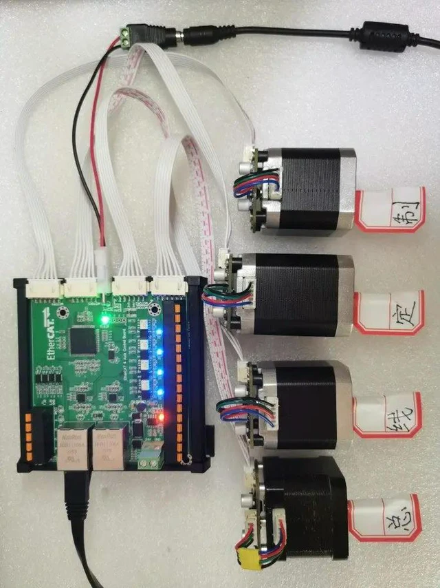 Main image of EtherCAT bus control board + closed-loop stepper motor driver, multi-axis synchronous movement more precise