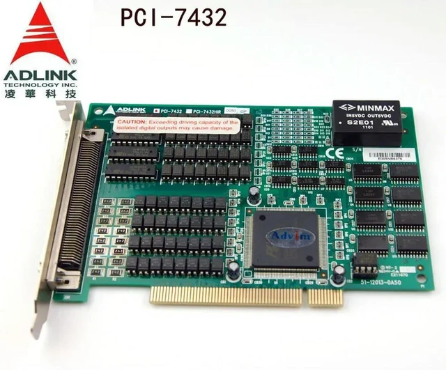 Alt view image 3 of 3 - ADLINK PCI-7432 PCI 7432 Data Acquisition Card High Speed Digital I/O Card