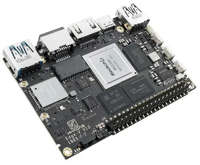 Alt view image 3 of 3 - Khadas Edge-V RK3399 Core Board 6-core 64-bit Linux Ubuntu Development Board