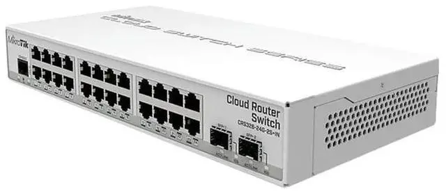 Alt view image 2 of 3 - MikroTik CRS326-24G-2S+IN 10 Gigabit Silent Desktop Switch 24 Ethernet Ports 20k Fiber Port