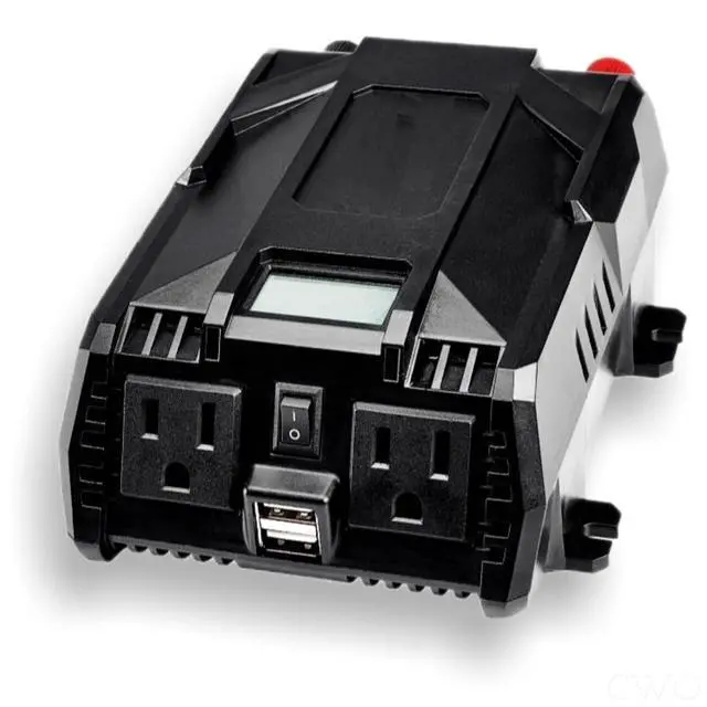 Alt view image 2 of 2 - Fits Jupiter 400 Watt Continuous/800 Watt Peak Modified Sine Wave Power Inverter - Powers Small Appliances, Laptops, Game Consoles, 2 120v AC Outlets, 2 USB Ports Compatible with Smartphones & Tablets
