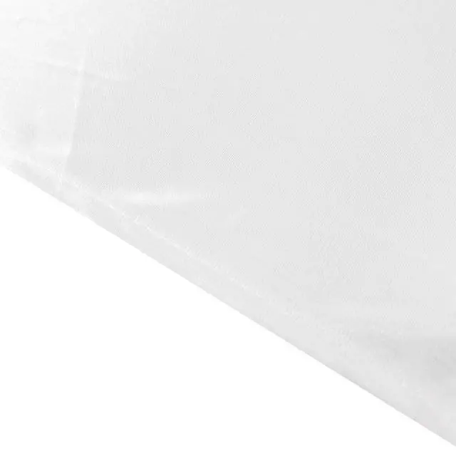 Alt view image 5 of 7 - Efavormart 10ftx10ft White Satin Backdrop Curtain - Double Drape Pleated Photography Background with 3" Rod Pockets - Glossy Wrinkle Resistant Drapery Panels for Wedding, Party, Events & Photo Studio