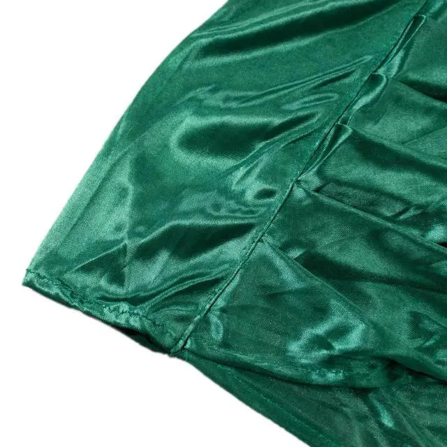 Alt view image 6 of 7 - Efavormart Hunter Emerald Green Double Drape Pleated Satin Wedding Photo Backdrop Curtain, Glossy Party Drapery Panel - 10ftx10ft