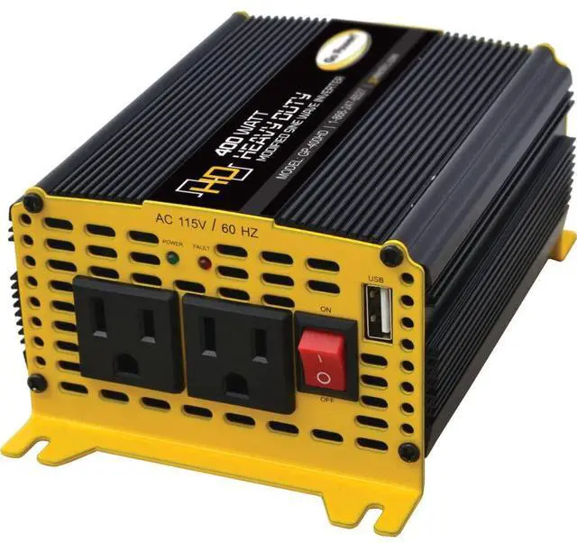 Main image of GoPower! GP-400HD Heavy-Duty Modified Sine Wave Inverter - 400 Watt / 12V