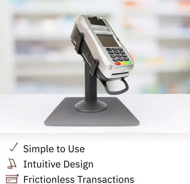Alt view image 5 of 6 - DCCStands Freestanding Swivel and Tilt First Data FD130 / FD150 Terminal Stand with Square Plate, Black
