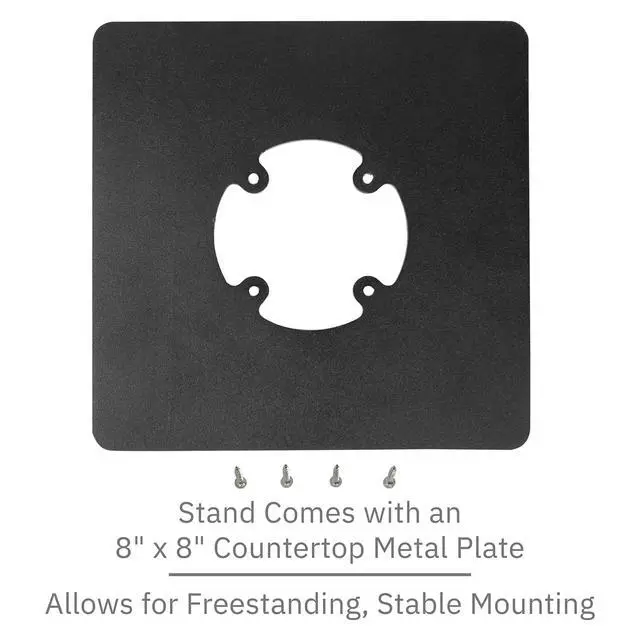 Alt view image 6 of 6 - DCCStands Freestanding Swivel and Tilt First Data FD130 / FD150 Terminal Stand with Square Plate, Black
