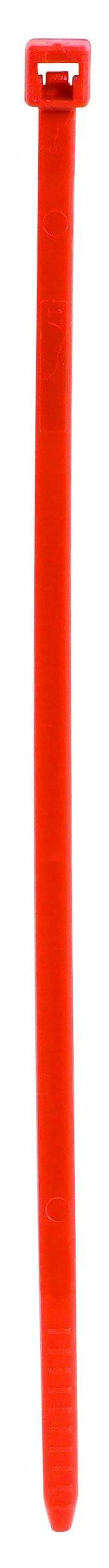 Main image of 11" Nylon Cable Ties, Fluorescent Red, 50 lb. Strength,.19" Width, Tamper Proof Zip Ties, Self Locking, Bundle and Organize Wires/Cables in Warehouse, Garage, Home or Office, Case of 1000