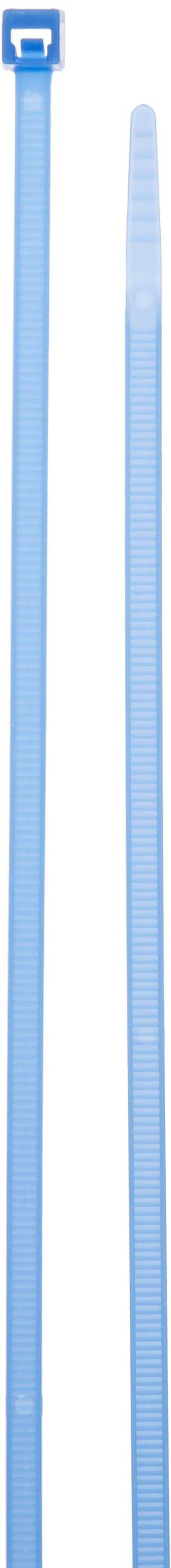 Main image of 11" Nylon Cable Ties, Blue, 50 lb. Strength,.19" Width, Tamper Proof Zip Ties, Self Locking, Bundle and Organize Wires/Cables in Warehouse, Garage, Home or Office, Case of 1000