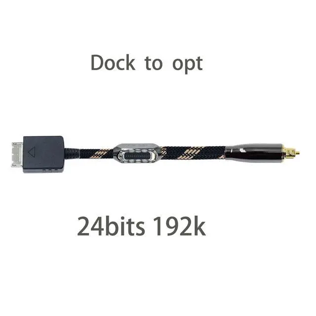 Alt view image 4 of 4 - 2ft Dock to Optical Cable Optic Digital Fiber Opt Audio Wire Toslink Cord for dac with Sony Walkman NW-A35 NW-A45 NW-ZX300 ZX300A NW-WM1A WM1Z MP3 Player