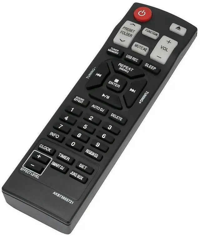Main image of New AKB73655721 Replace Remote Control for LG CD Home Audio CM8430 CM8530 CMS8530W CMS8530F