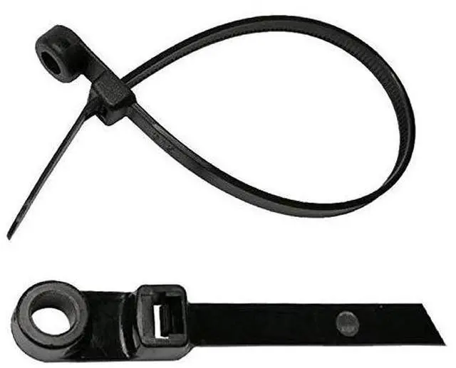 Main image of 7099C 14 Inch Black Zip Tie With Mount Hole, 25 Pc