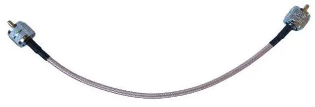 Main image of PL259 UHF Male to PL259 UHF Male RG400 Low Loss Double Shielded Coax Cable (1 ft)