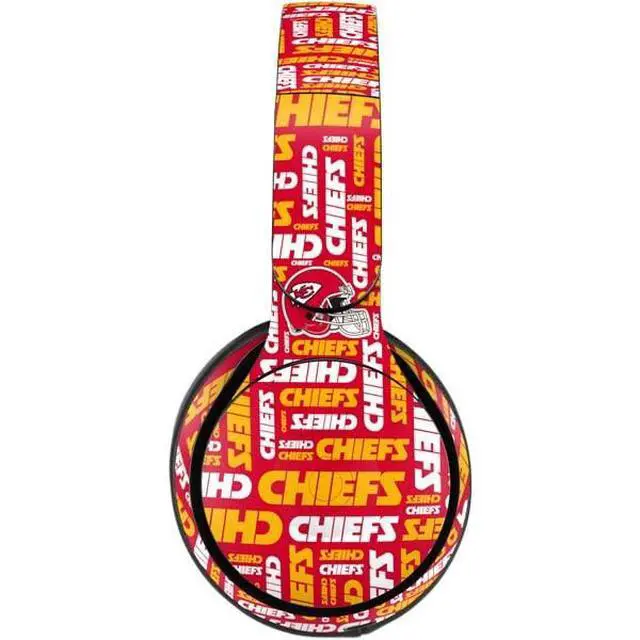 Alt view image 2 of 4 - Decal Audio Skin Compatible with Beats Solo Pro - Officially Licensed NFL Kansas City Chiefs Red Blast Design