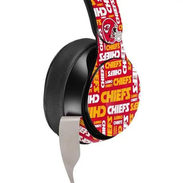 Alt view image 3 of 4 - Decal Audio Skin Compatible with Beats Solo Pro - Officially Licensed NFL Kansas City Chiefs Red Blast Design