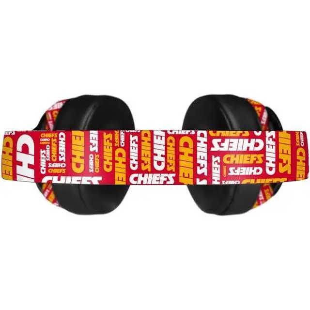 Alt view image 4 of 4 - Decal Audio Skin Compatible with Beats Solo Pro - Officially Licensed NFL Kansas City Chiefs Red Blast Design