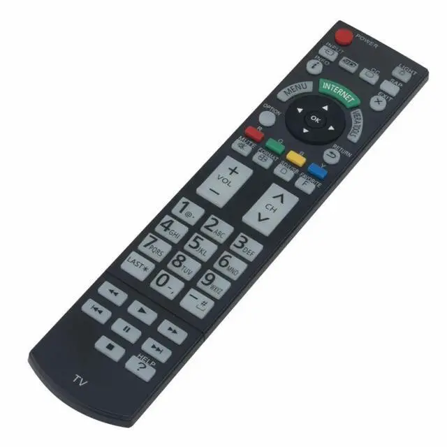 Alt view image 3 of 4 - N2QAYB000703 TV Remote Control for Panasonic TV in Living Rooms or Rooms | Replacement Remote Compatible Models TC-P65GT50 TC-P50GT50 TC-P55GT50 TC-P60GT50 TC-P50ST50 TC-P55ST50 TC-P60ST50 TC-P65ST50