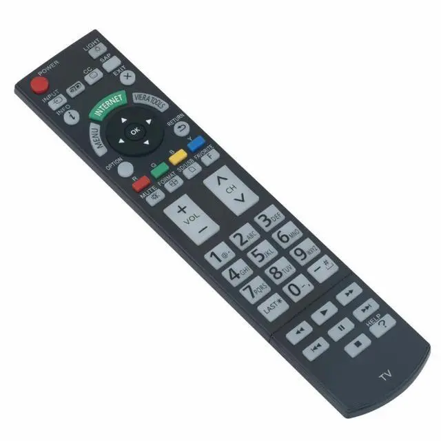 Alt view image 2 of 4 - N2QAYB000703 TV Remote Control for Panasonic TV in Living Rooms or Rooms | Replacement Remote Compatible Models TC-P65GT50 TC-P50GT50 TC-P55GT50 TC-P60GT50 TC-P50ST50 TC-P55ST50 TC-P60ST50 TC-P65ST50