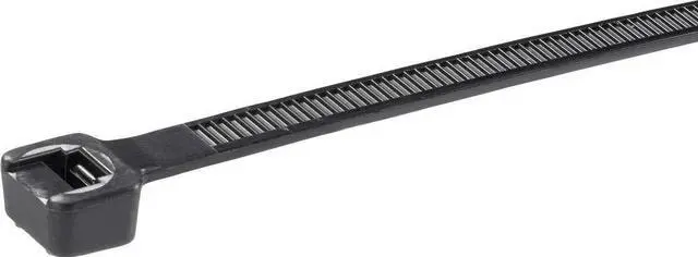 Main image of PLT2I-C0 Pan-Ty Locking Tie, Intermediate, 8.0-Inch Length, Weather Resistant Nylon 6.6, Black (100-Pack)