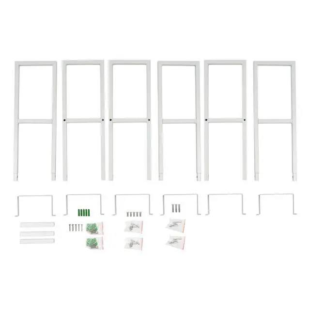 Alt view image 6 of 7 - 3 Pcs CD DVD Storage Shelf, 34 Inch Wall Mount Media Shelf Metal CD Storage Rack with 4 Compartments, Video Game Organizer Wall Mount for Living Room, Load 22.04lbs(White)